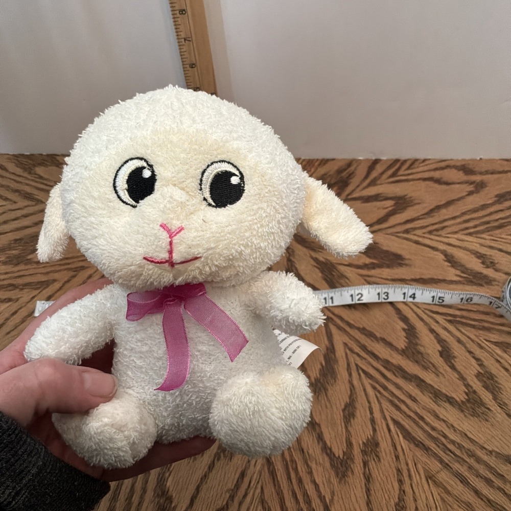 Greenbrier‎ International  6" White Lamb Easter  Spring  Plush Stuffed Animal
